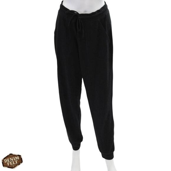 Alo Yoga Soho Sweatpant Black Alolux Relaxed Fit Lounge Joggers Size Medium - Picture 5 of 15